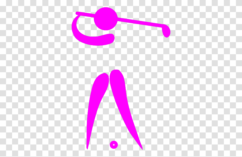 Pink Lady Golfer Clip Art, Label, Sticker Transparent Png
