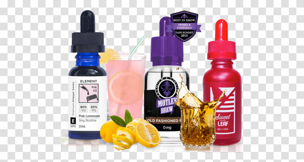 Pink Lemonade Element Fumonoid, Bottle, Plant, Beverage, Cosmetics Transparent Png