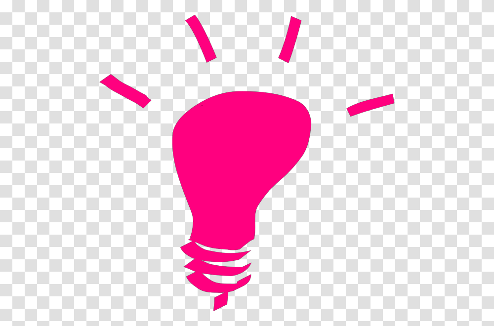 Pink Light Bulb Cartoon Light Bulb Clip Art, Lightbulb, Hand,  Transparent Png