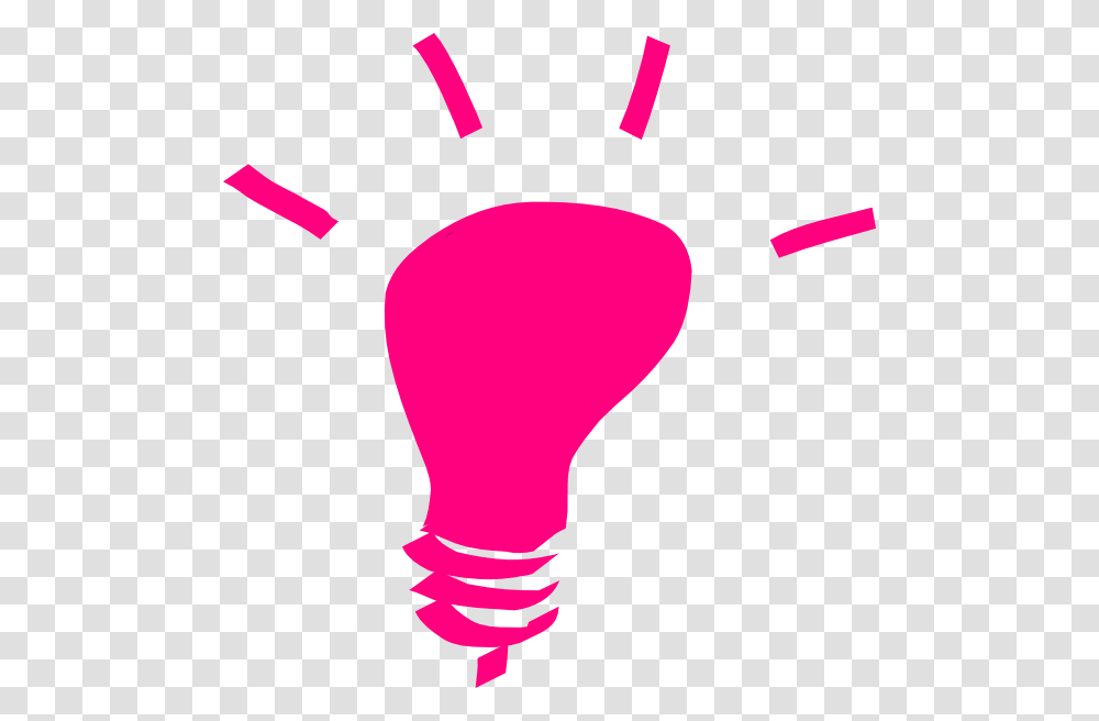 Pink Light Bulb Cartoon Pink Light Bulb Clip Art, Lightbulb, Hand Transparent Png