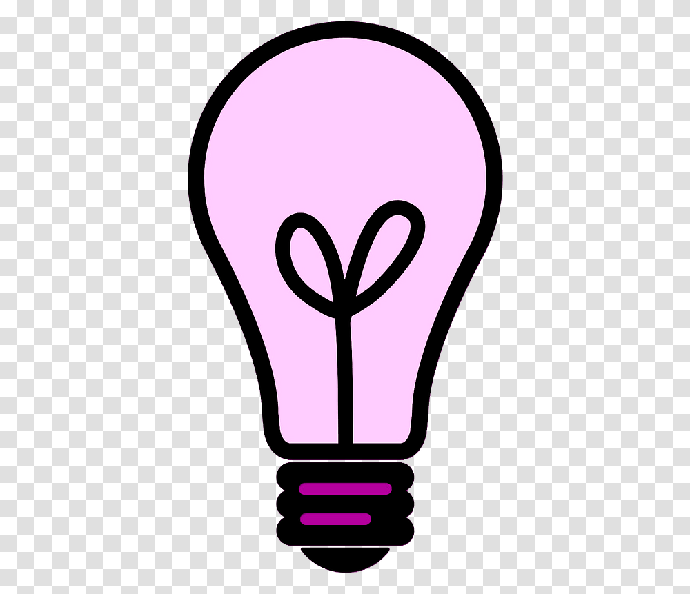 Pink Light Bulb Clipart Bulb Clipart, Lightbulb Transparent Png