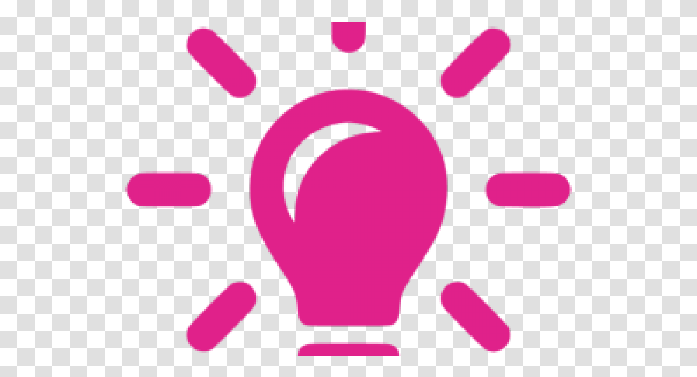 Pink Light Bulb Purple Light Bulb Icon, Lightbulb, Bowling, Stencil,  Transparent Png