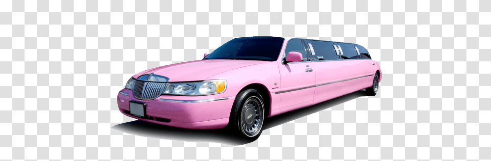 Pink Limousine Limousine, Car, Vehicle, Transportation, Automobile Transparent Png