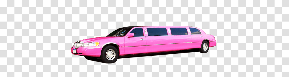 Pink Lincoln Town Car Five Towns Limousine, Vehicle, Transportation, Automobile, Tire Transparent Png