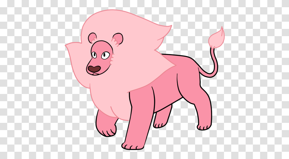 Pink Lion Mascot Lion From Steven Universe, Mammal, Animal, Pig Transparent Png
