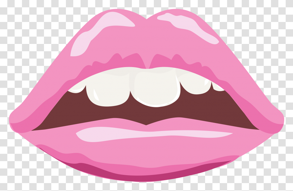 Pink Lips Clipart Image Pink Lips Clipart, Teeth, Mouth, Rug Transparent Png
