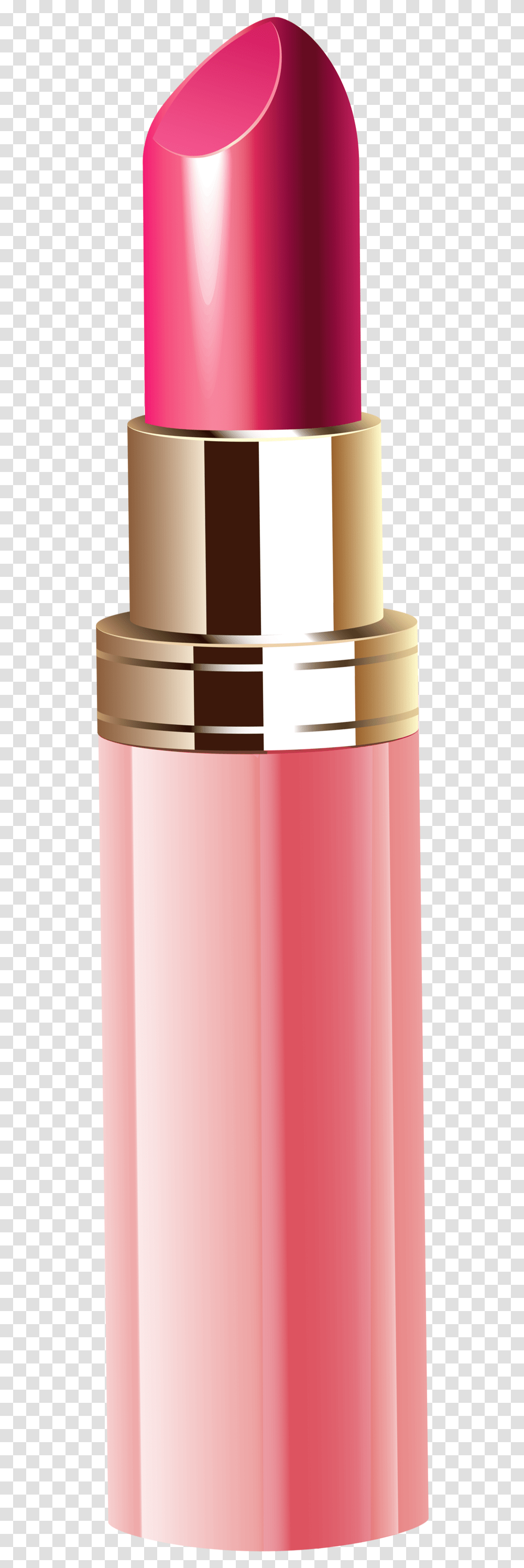 Pink Lipstick Clipart Image Pink Lipstick, Bottle, Cosmetics, Jar, Cylinder Transparent Png