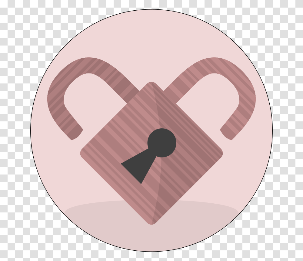 Pink Lock Heart Icon, Tape, Security Transparent Png