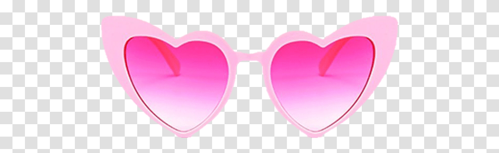 Pink Lolita Heart Glasses Baddie Hot Moodboard Heart, Accessories, Accessory Transparent Png