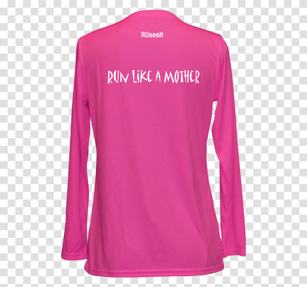 Pink Long Sleeve Front Pink Long Sleeve Shirt For Girls, Apparel 