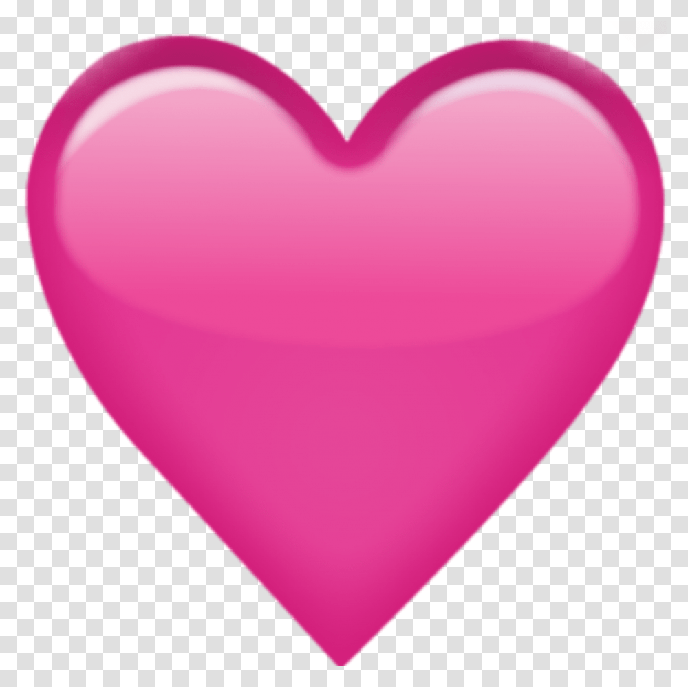 Pink Love Heart Emoji Download Iphone Pink Heart Emoji, Balloon Transparent Png