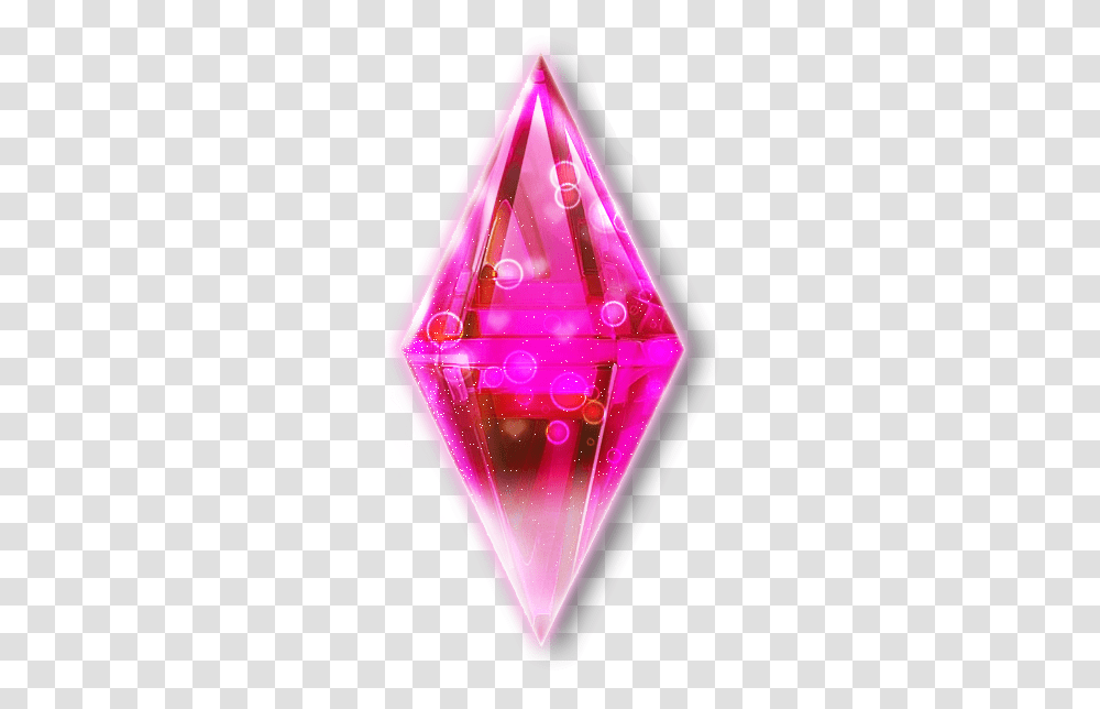 Pink Magenta Free Image Hq Sims 4, Crystal, Lighting, Triangle, Art Transparent Png