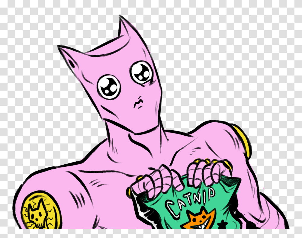 Pink Mammal Fictional Character Vertebrate Nose Cartoon Killer Queen Cute Jojo, Hand, Fist, Person, Human Transparent Png