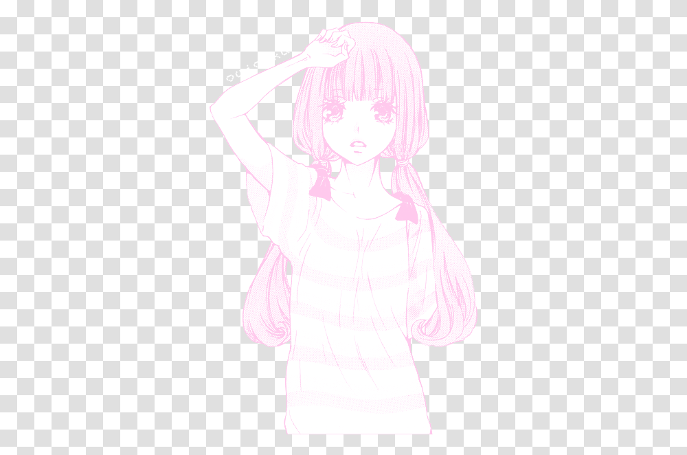 Pink Manga Tumblr Image 3349290 On Favimcom Sketch, Clothing, Sleeve, Long Sleeve, Person Transparent Png