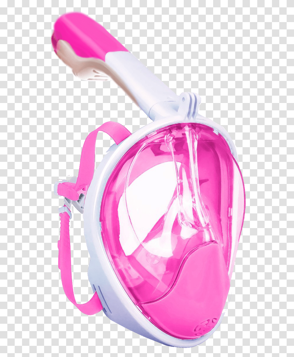 Pink Mask Masca Snorkeling Full Face, Helmet, Goggles, Accessories Transparent Png