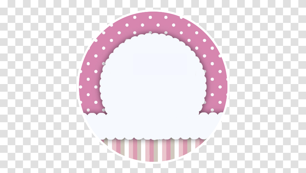 Pink Mauve Stripes Blank Circle Round Blank Circle Sticker Design, Birthday Cake, Dessert, Food, Rattle Transparent Png