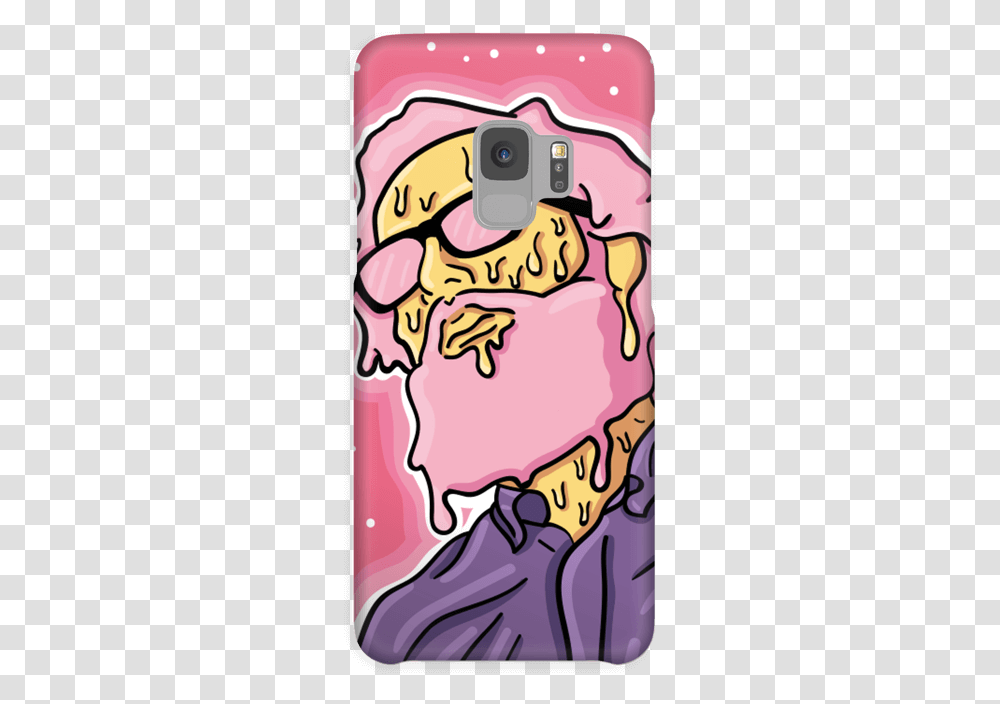 Pink Melting Guy Case Galaxy S9 Mobile Phone, Plant Transparent Png