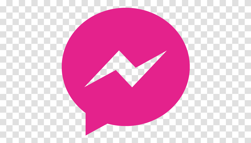 Pink Messenger Icon, Heart, Paper Transparent Png
