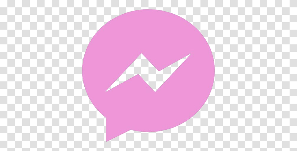 Pink Messenger Icon Message Us On Facebook, Heart, Balloon Transparent Png