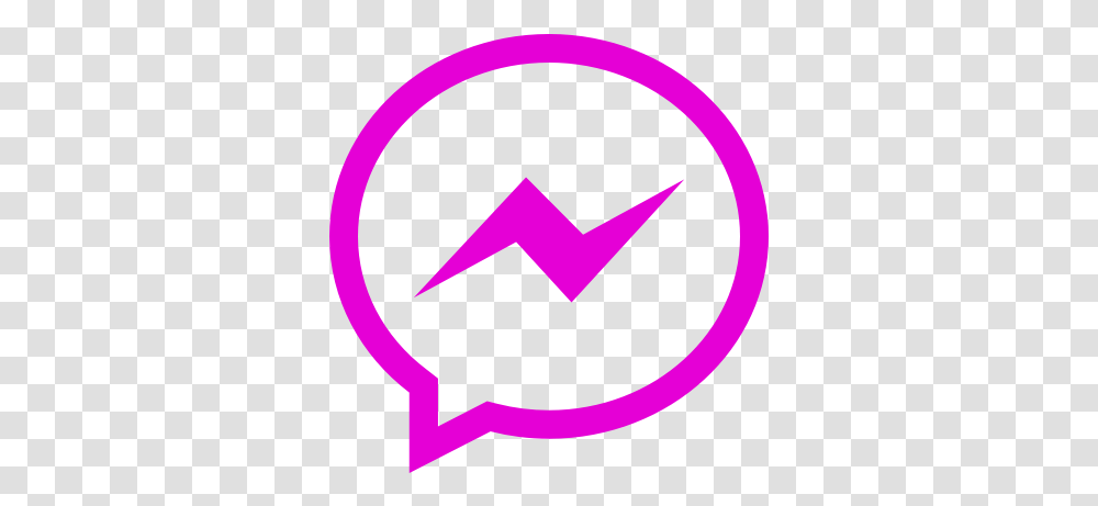 Pink Messenger Icon Messanger Icon Black, Symbol, Recycling Symbol, Star Symbol, Sign Transparent Png
