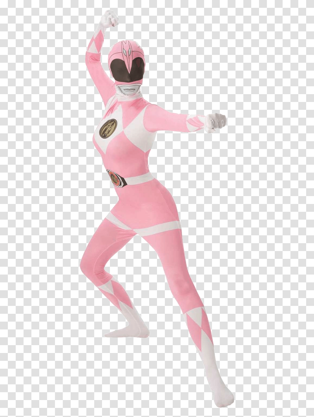 Pink Mighty Morphin Power Ranger Costume, Person, Dance Pose, Leisure Activities Transparent Png