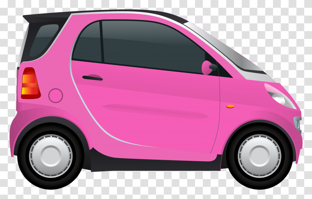 Pink Mini Car Clipart Clipart Car, Wheel, Machine, Tire, Vehicle Transparent Png