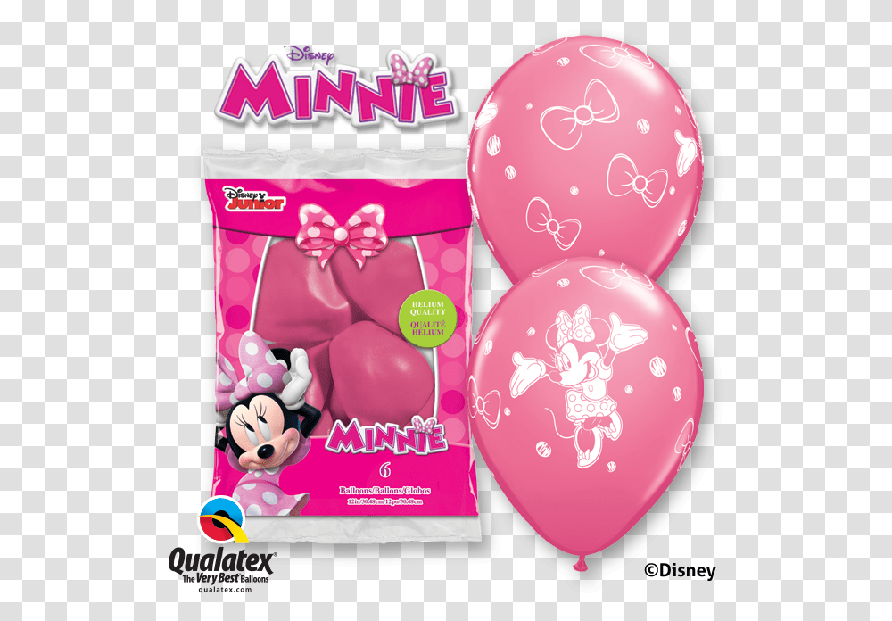 Pink Minnie Mouse Balloons, Paper Transparent Png