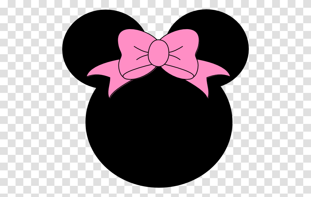 Pink Minnie Mouse Logo, Stencil, Tie, Accessories, Accessory Transparent Png