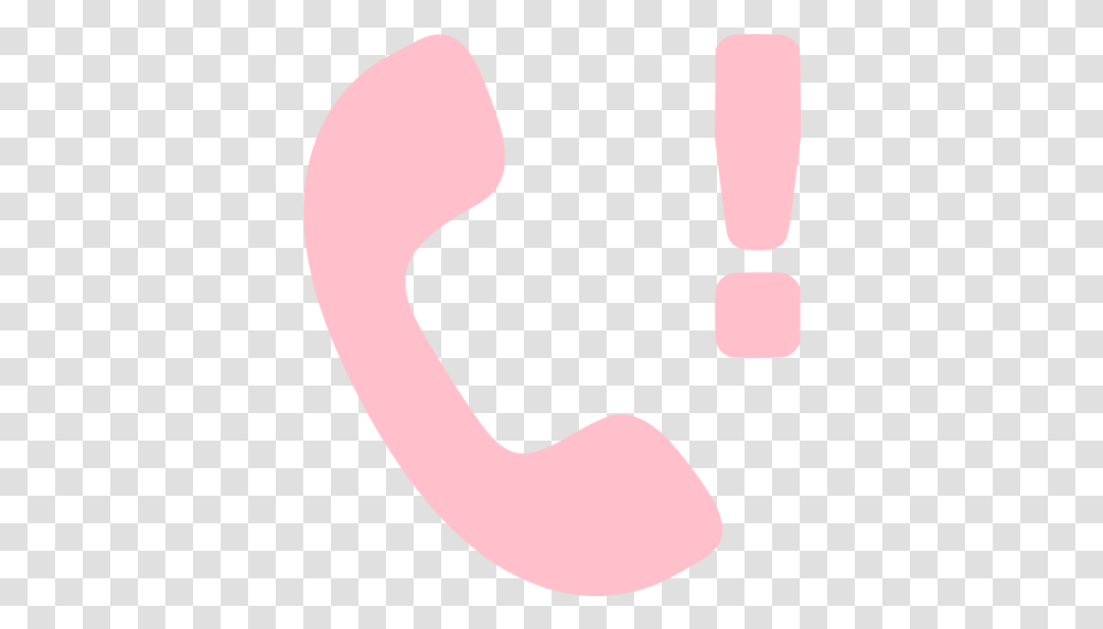 Pink Missed Call Icon Icon Call Pink, Animal, Hand, Flamingo, Bird Transparent Png