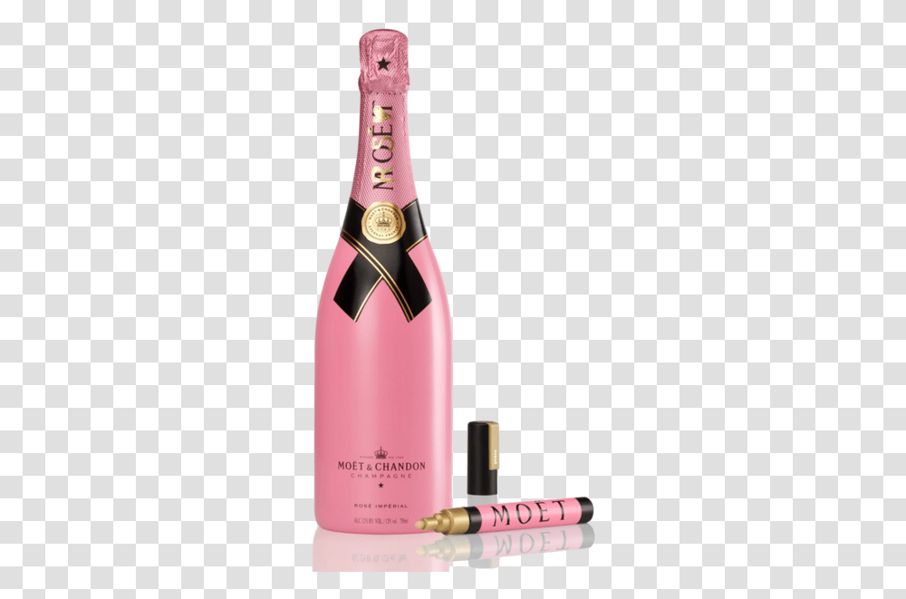 Pink Moet Champagne Moet Pink Champagne Bottle, Wine, Alcohol, Beverage, Drink Transparent Png