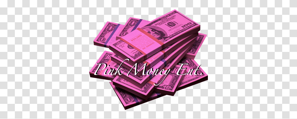 Pink Money Ent Pinkmoneyent Twitter Stack Of Money, Text, Paper Transparent Png