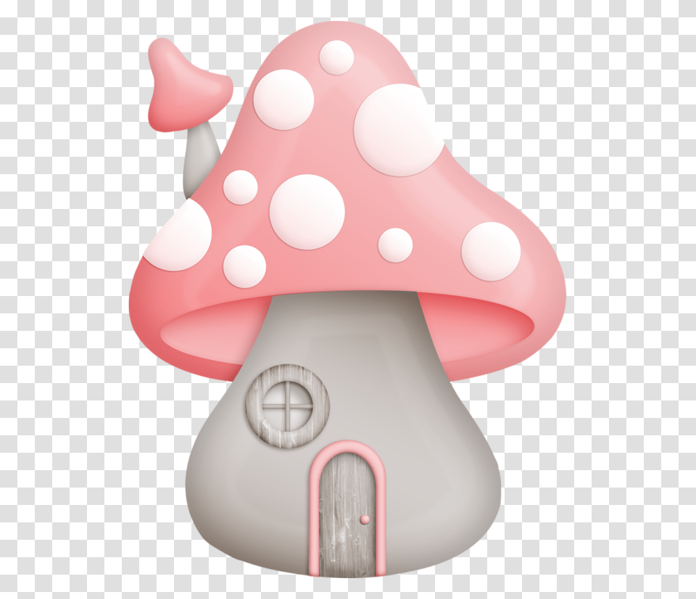 Pink Mushroom House Clipart, Plant, Agaric, Fungus, Amanita Transparent Png