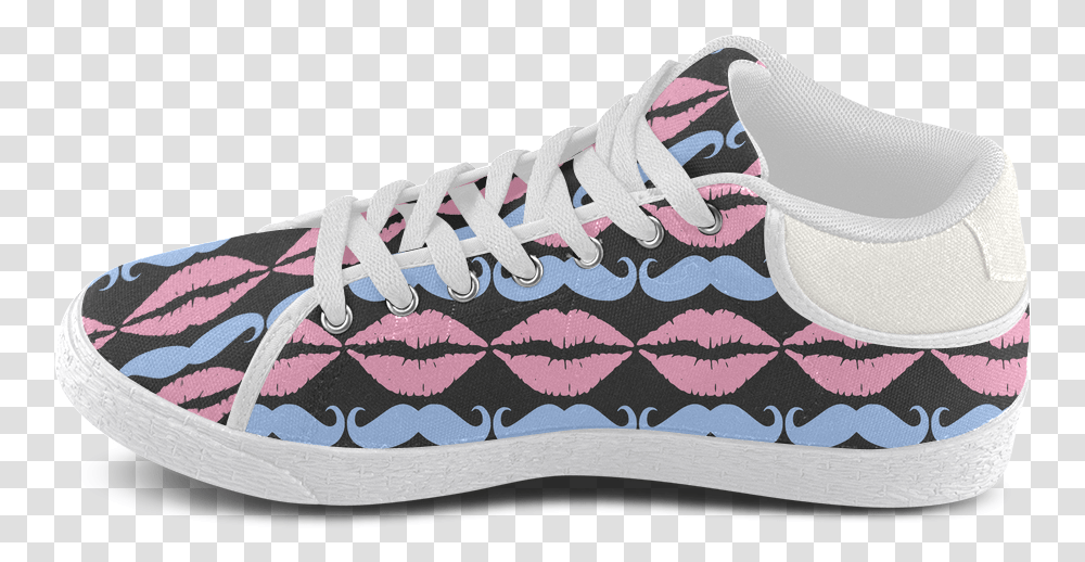 Pink Mustache Girly Pink Hipster Mustache And Lips Water Shoe, Clothing, Apparel, Footwear, Sneaker Transparent Png