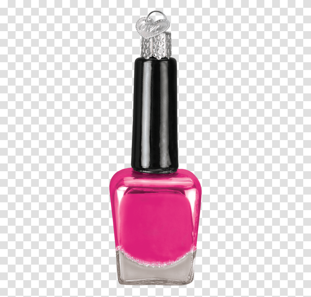 Pink Nail Polish Old World Christmas Ornament 32342 Old World Christmas, Bottle, Cosmetics, Spray Can, Tin Transparent Png