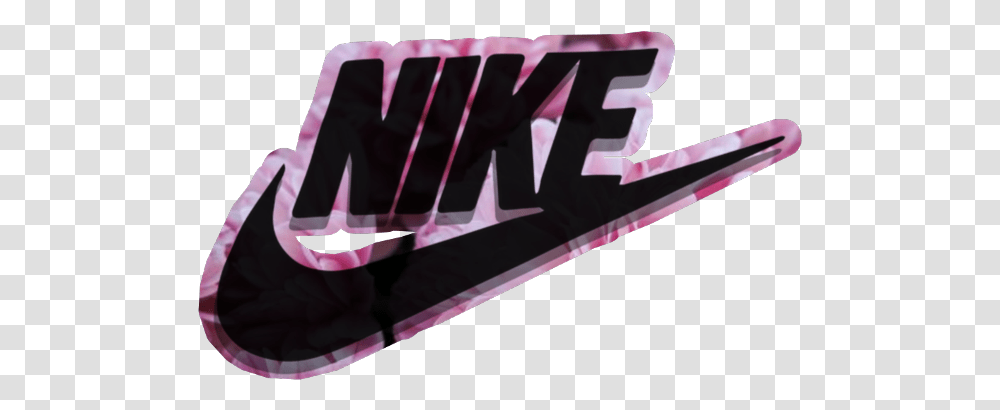 Pink Nike Logo Picsart Madewithpicsart Popular Graphics, Flag, Purple Transparent Png