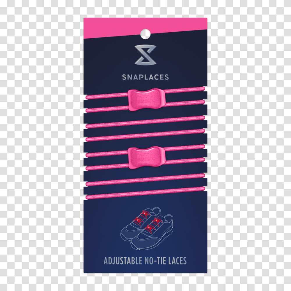 Pink No Tie Shoelaces Performance Lace Clip Locks Snaplaces, Paper, Label Transparent Png