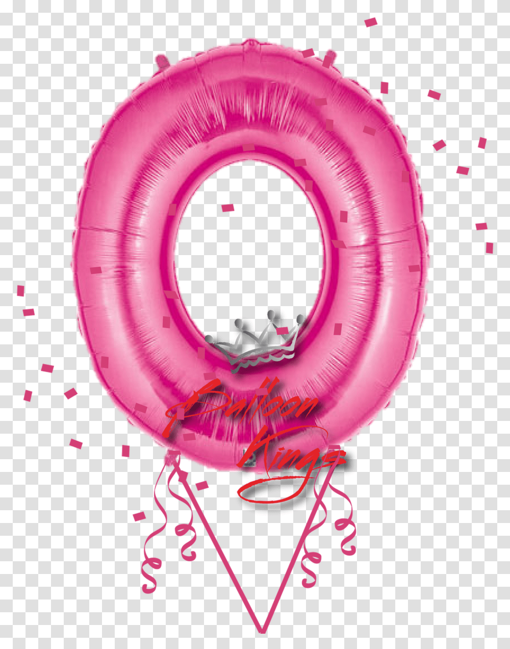 Pink Number Number 3 Balloon, Inflatable, Life Buoy Transparent Png
