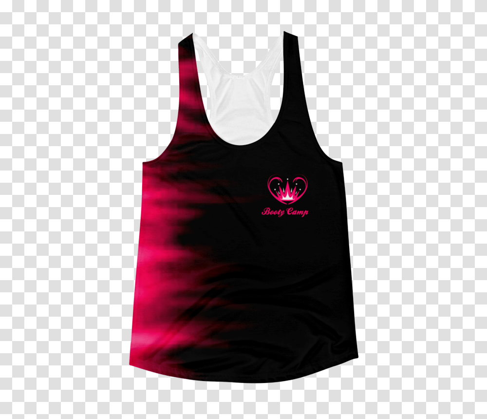 Pink Ombre Flames Tank Top Empowered Fitness, Apparel, Vest Transparent Png