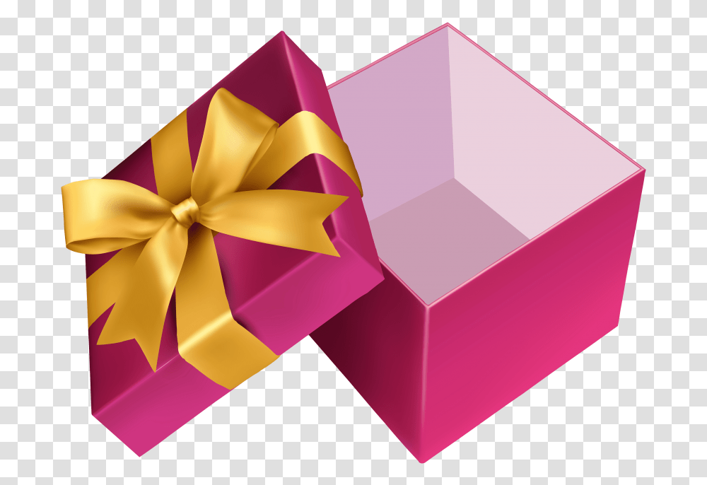 Pink Open Gift Open Gift Box Transparent Png