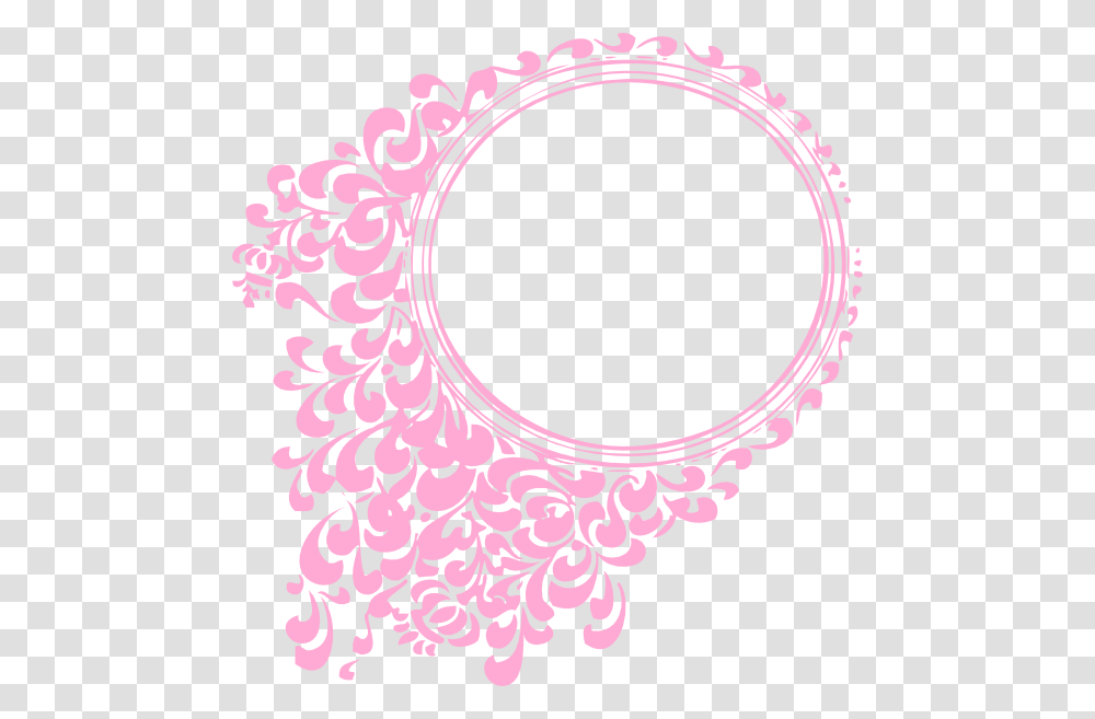 Pink Oval Frame Clip Art, Pattern, Floral Design, Rug Transparent Png