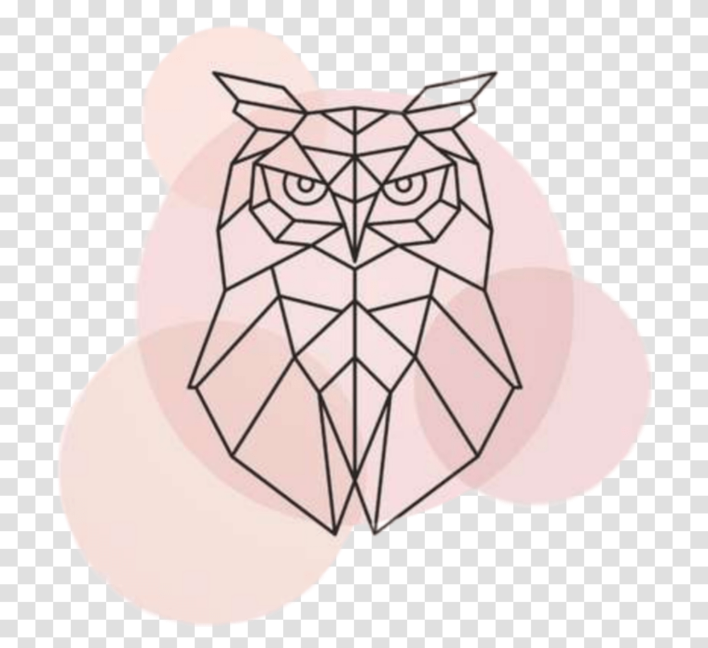Pink Owl Geometric Owl Face, Soccer Ball, Sport, Team, Sports Transparent Png