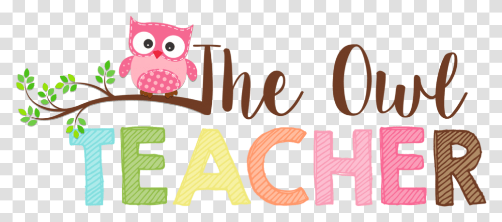 Pink Owl Teacher Hd Clipart Download Pink Teacher Owls, Alphabet, Label Transparent Png