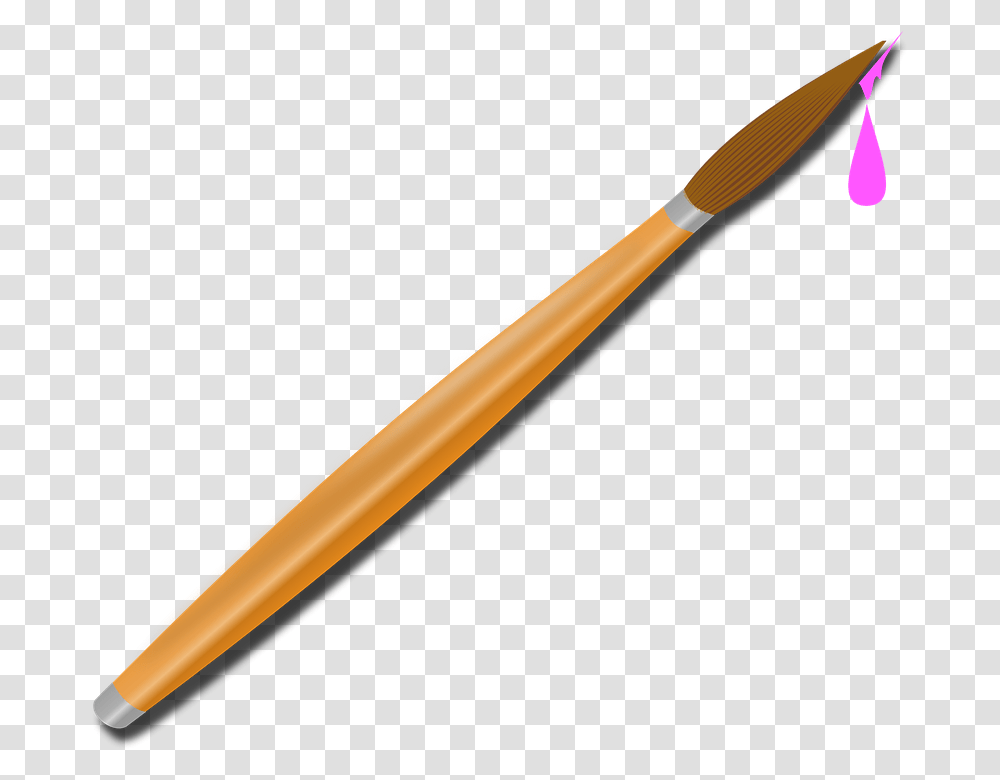 Pink Paintbrush Svg Clip Arts Paint Brush Drip, Baseball Bat, Team Sport, Sports, Softball Transparent Png