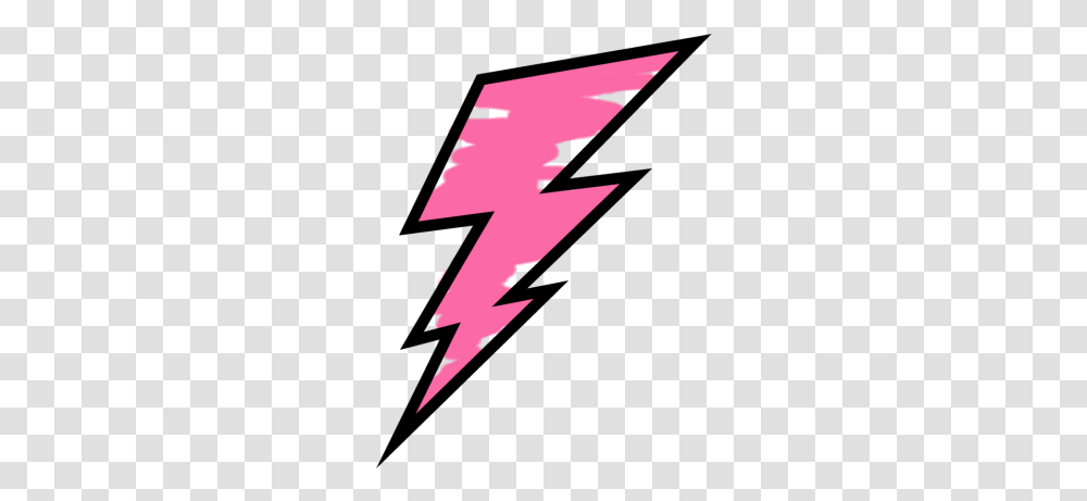 Pink Painted Lightning Bolt Clip Art Pink Painted Pink Lightning Bolt, Poster, Symbol, Graphics, Star Symbol Transparent Png