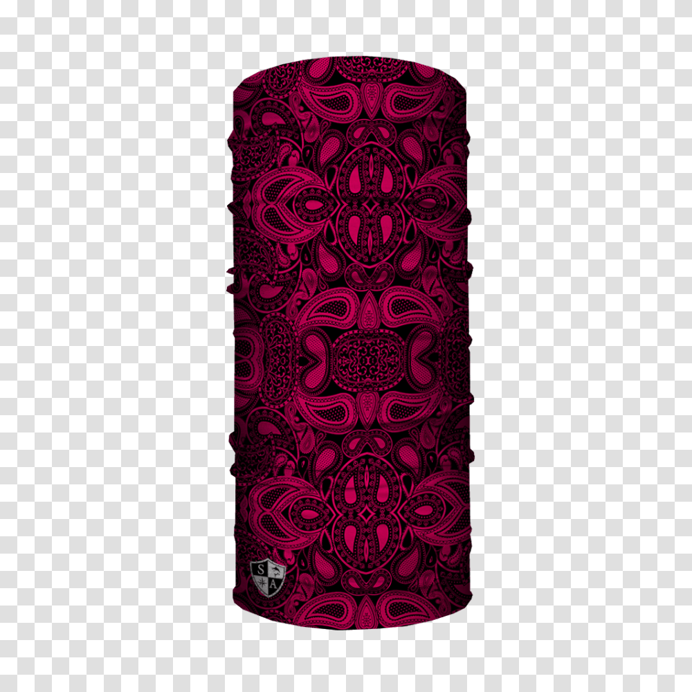 Pink Paisley Design Face Shield, Rug, Tie, Accessories, Accessory Transparent Png