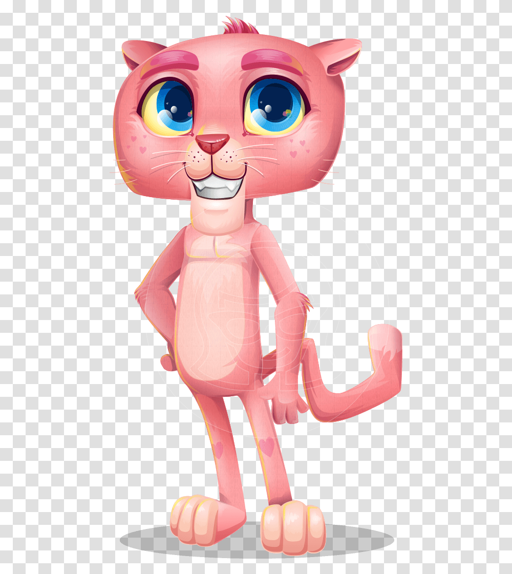 Pink Panther Cartoon Vector Character Pink Panther Holding A Blank Board, Toy, Hook, Animal, Claw Transparent Png
