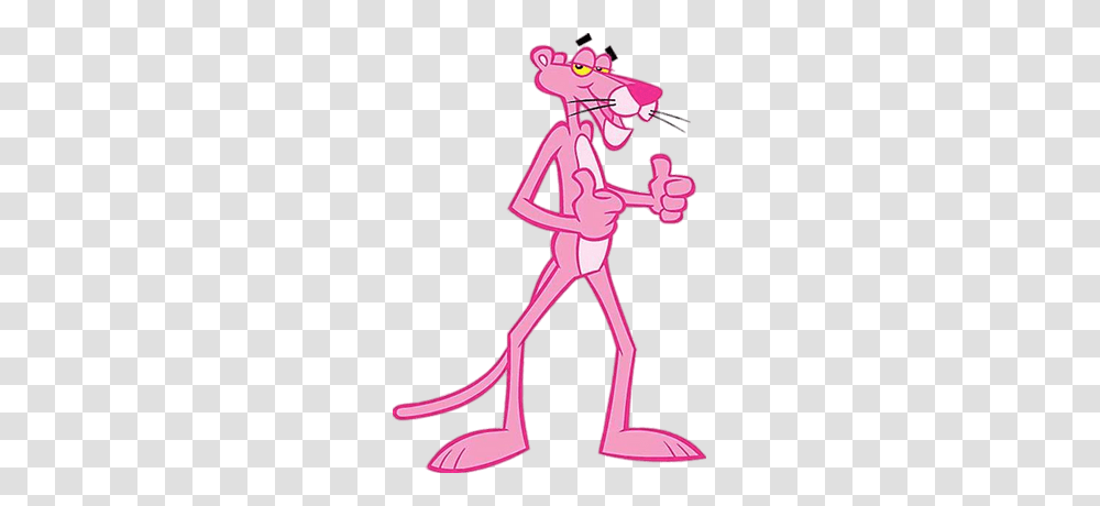 Pink Panther Hitchhiking, Hand, Drawing, Cricket Transparent Png