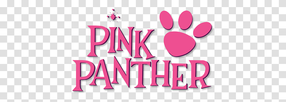 Pink Panther Logo Pink Panther, Text, Alphabet, Word, Label Transparent Png