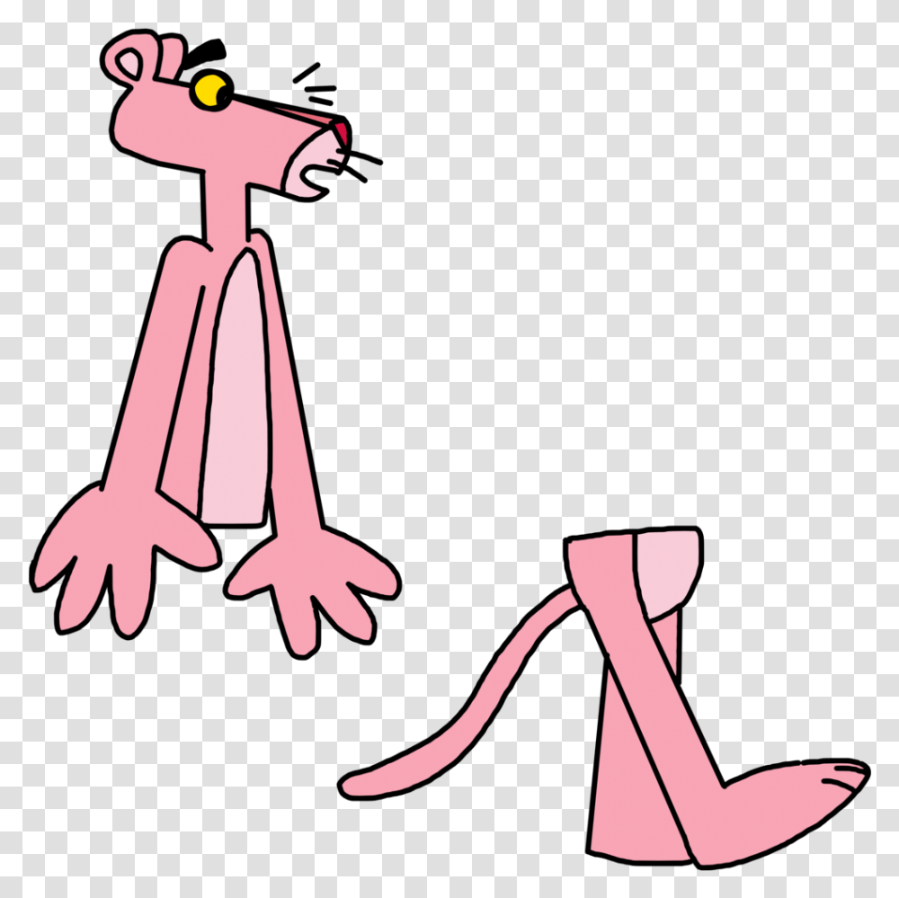 Pink Panther Sawed In Half, Apparel, Shoe, Footwear Transparent Png