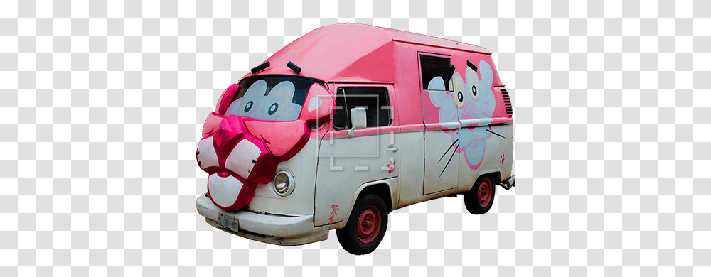 Pink Panther Van Immediate Entourage Pink Panther Van, Vehicle, Transportation, Truck, Caravan Transparent Png